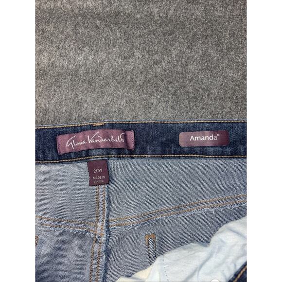 Lot of 2 Jeans Size 20W Charter Club & Gloria Vanderbilt Amanda Straight Leg - Picture 7 of 11